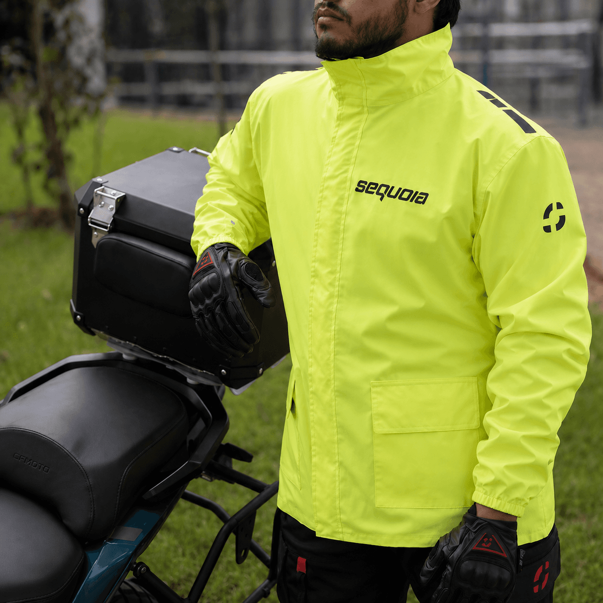 Combo Impermeable Hydra + Zapatones Sequoia Suela dura+ forro morral Moto, Motociclismo
