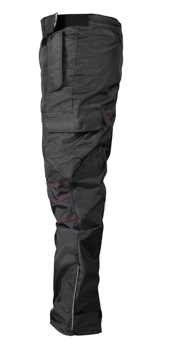 Pantalón BLACK PRO - Pantalón Antifricción impermeable para Motorizado con Protecciones Certificadas detalle material - An...