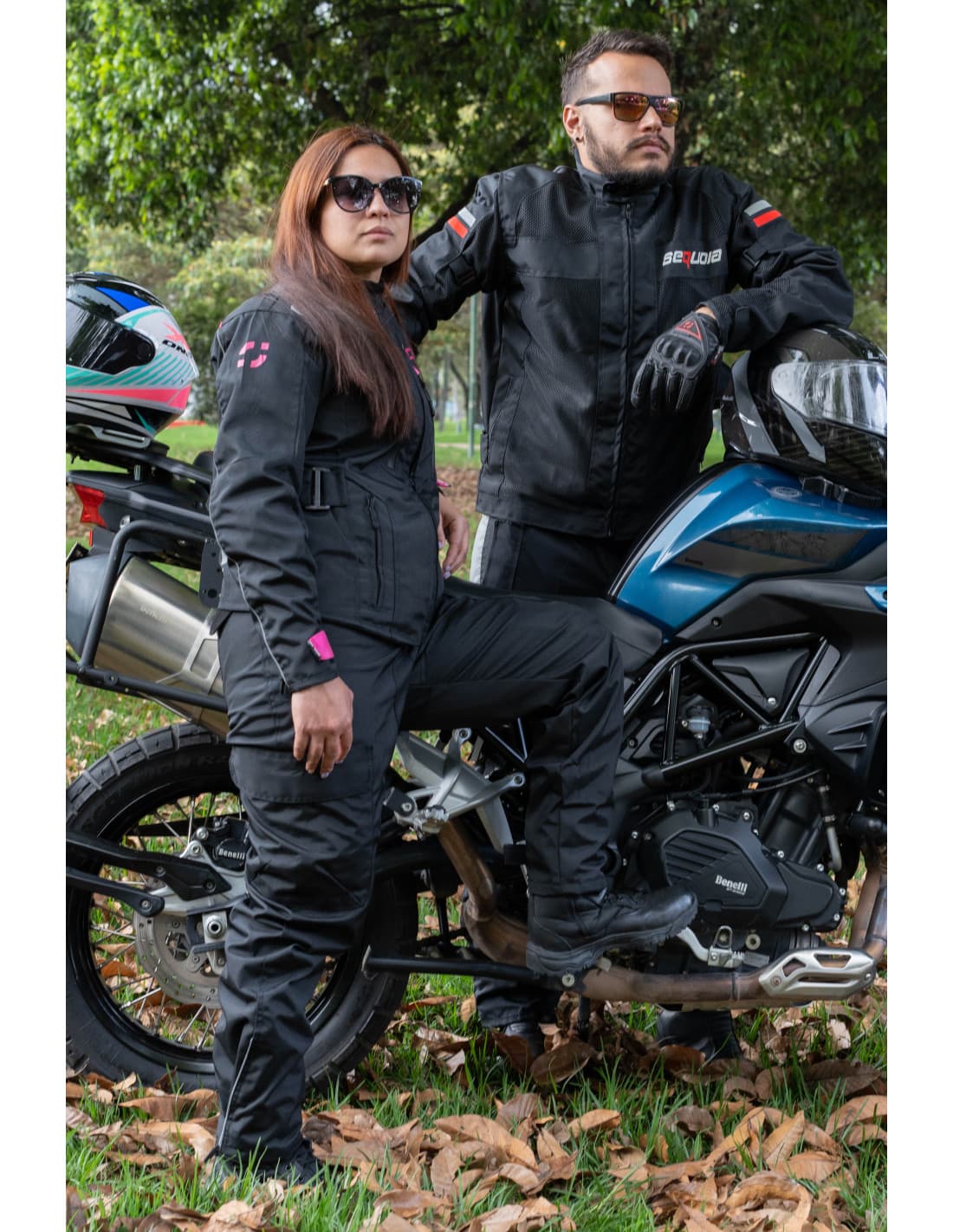 Chaqueta Black Pro Dama - Chaqueta de Protección de Moto para Damas Impermeable Sequoia Speed equipamiento seguridad motoc...