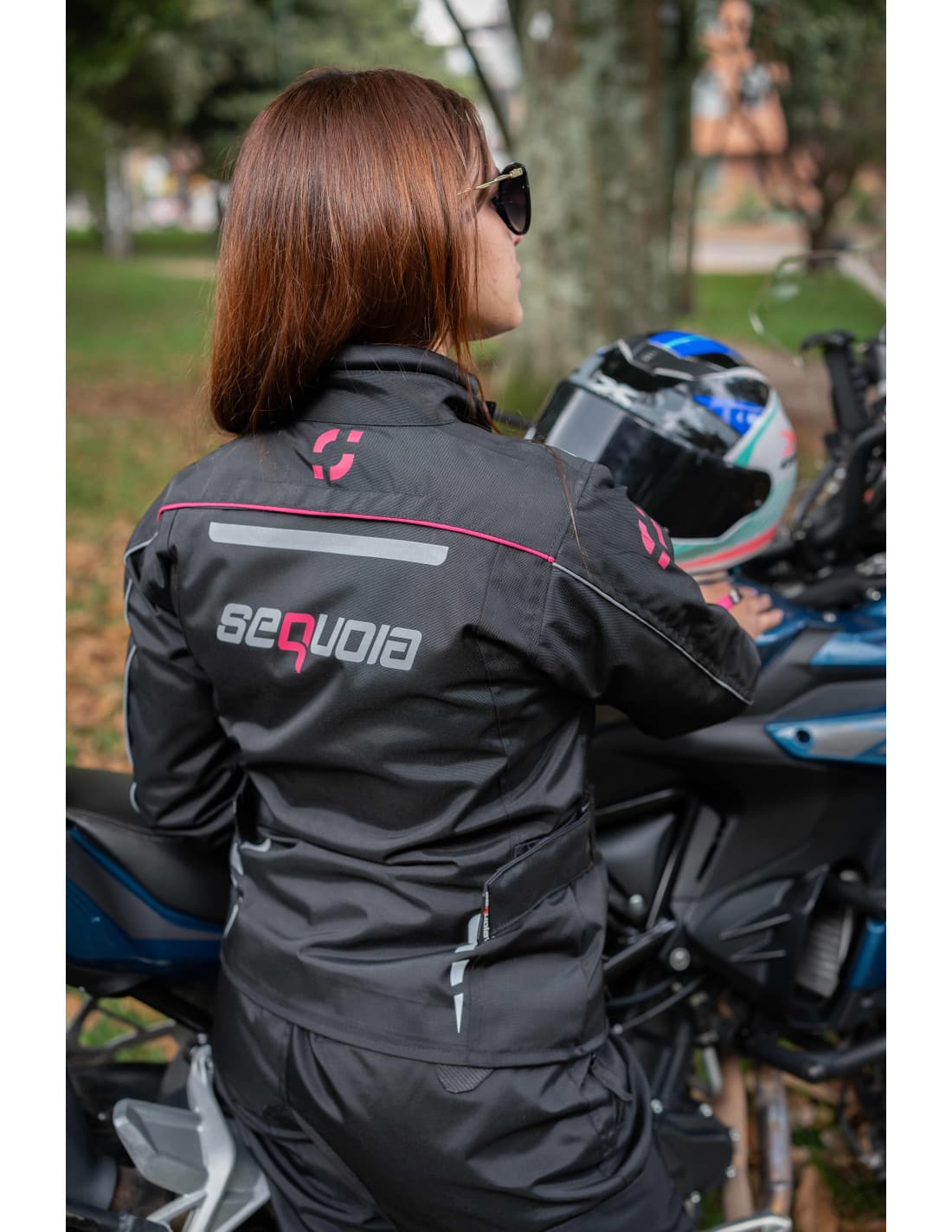 Chaqueta Black Pro Dama - Chaqueta de Protección de Moto para Damas Impermeable Sequoia Speed sistema de ventilacion moto