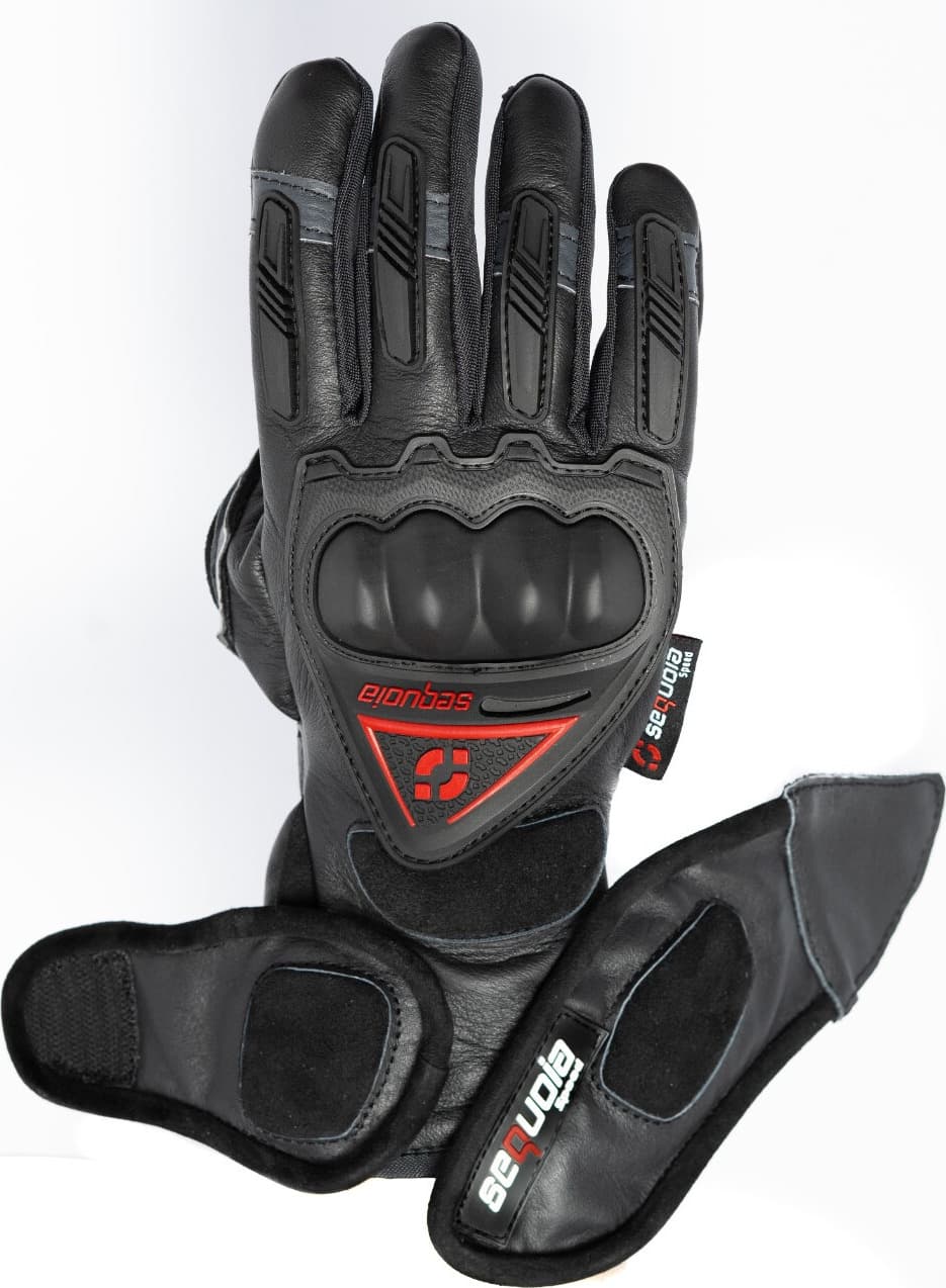 Guantes Caña Larga de Cuero Predator para Moto de Protección