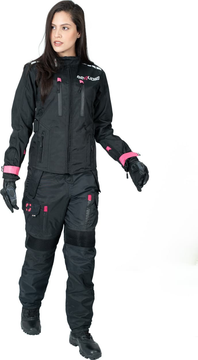 Chaqueta Black Pro Dama - Chaqueta de Protección de Moto para Damas Impermeable Sequoia Speed