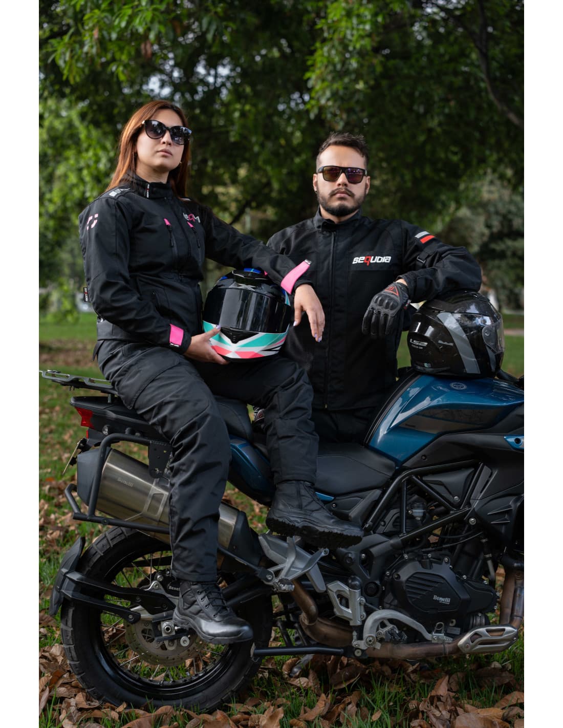 Chaqueta Black Pro Dama - Chaqueta de Protección de Moto para Damas Impermeable Sequoia Speed sistema de ventilacion moto