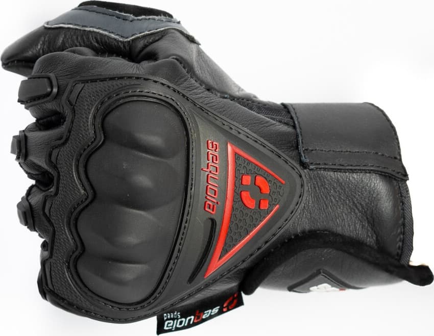 Guantes Caña Media de Cuero Intruder para Moto de Protección
