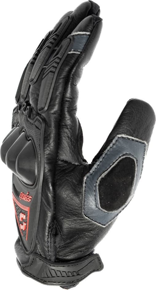 Guantes Caña corta de Cuero Raptor para Moto de Protección