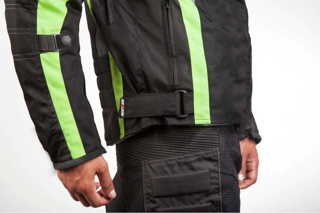 Chaqueta Carrera Green - Antifricción con Protecciones Certificadas e Impermeable 100