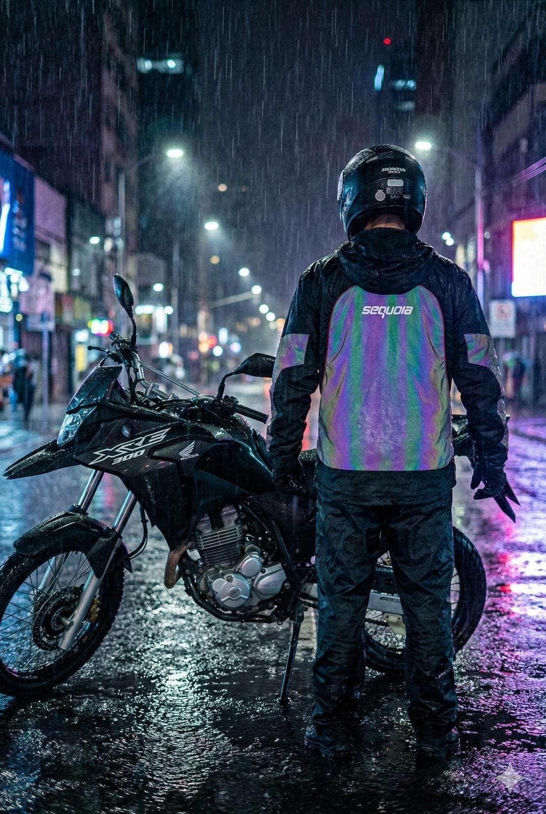 Chaqueta Reflectiva  Firefly II con Protecciones Moto Motociclista Reflectiva Tornasol - Moto - Bicicleta - Ciclismo detal...