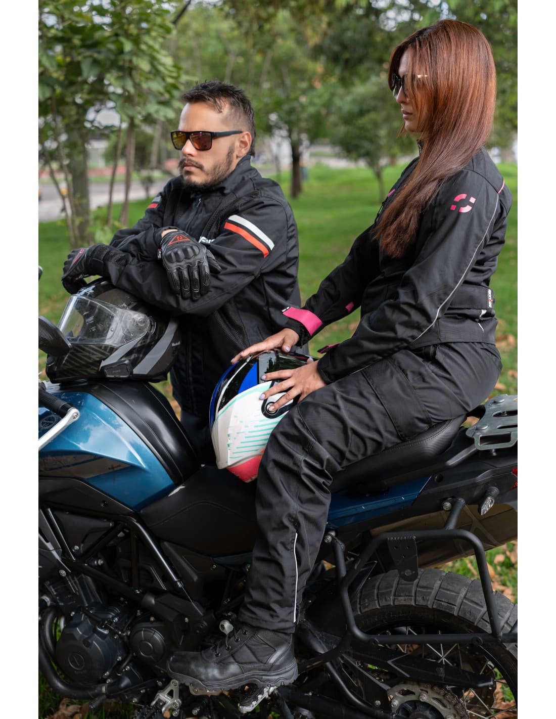 Chaqueta Black Pro Dama - Chaqueta de Protección de Moto para Damas Impermeable Sequoia Speed kit protecciones removibles CE