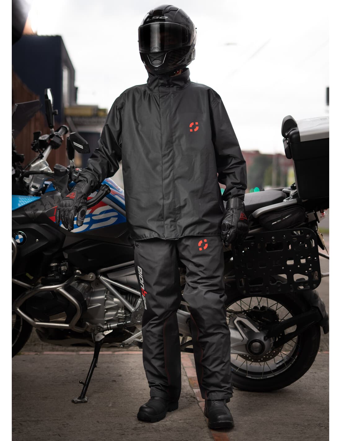 Traje Impermeable para Moto doble Refuerzo sistema de ventilacion moto