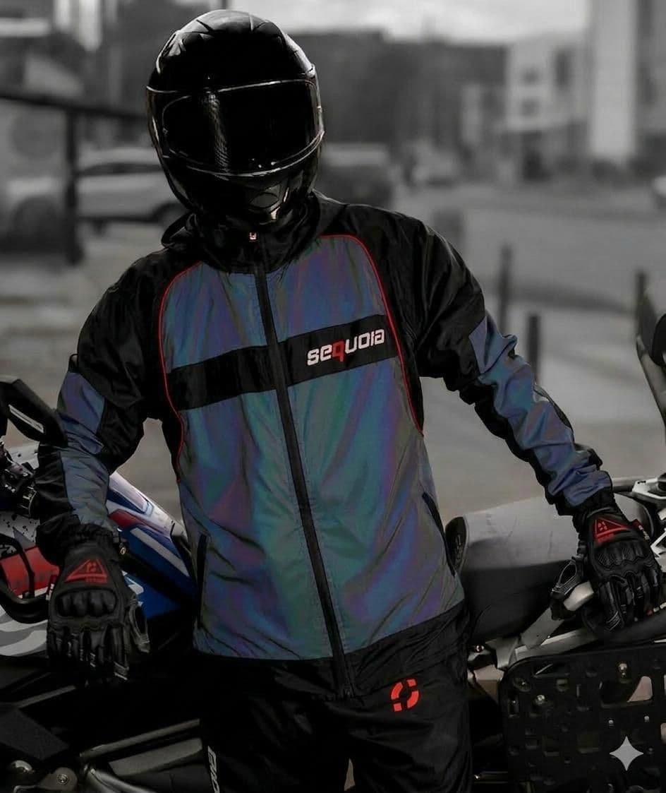 Chaqueta Reflectiva Firefly II con Protecciones Moto Motociclista Reflectiva Tornasol - Moto - Bicicleta - Ciclismo